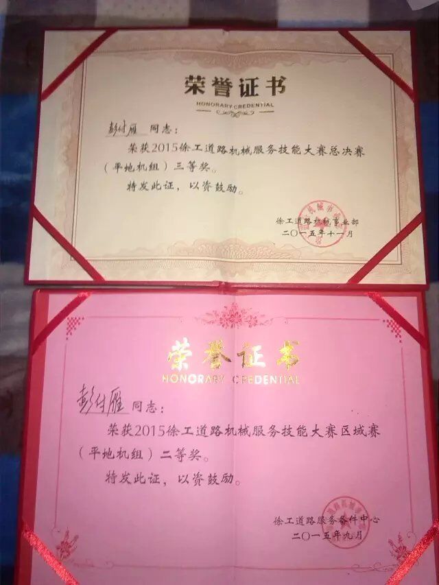 2015年徐工道路机械服务技能大赛