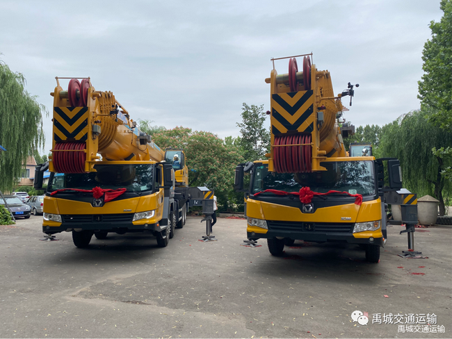 两辆徐工XCT110重型吊车落户许昌市运输公司 两辆徐工XCT110重型吊车落户许昌市运输公司